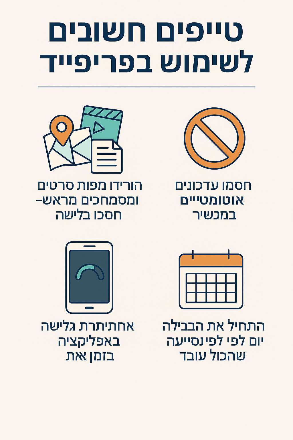טיפים לשימוש בפריפייד